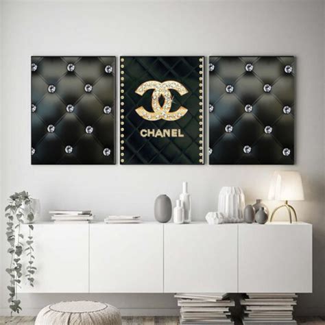 chanel bedroom decorations|Chanel decorative art.